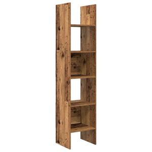 vidaXL Шкаф за книги 5 нива 40 x 35 x 180 см Инженерна дървесина
