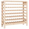 vidaXL Поставка за вино 109,5x30x107,5 см масивна чамова дървесина