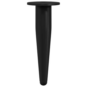 vidaXL Крака за мебели 2 pcs Черно &Oslash; 40 x 98 мм Желязо