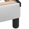 vidaXL Рамка за легло с LED без матрак Hvar бяло и черно 80x200 см