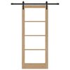 vidaXL Преплъзваща се врата ORKDAL Естествен 83 x 202 см