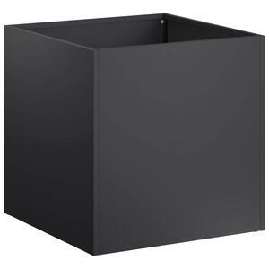 vidaXL Градинска саксия Черно 20 x 20 x 20 см