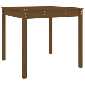 vidaXL Градинска маса меденокафява 82,5x82,5x76 см борово дърво масив