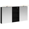 vidaXL Комплект шкафове за баня 3 бр. 140 x 14,5 x 70 см