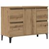 vidaXL Шкаф за мивка Artisan Oak 80x33x60 cm Инженерна дървесина