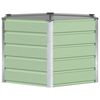 vidaXL Кашпа Пастелно зелено 129 x 129 x 75 см Стомана