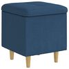 vidaXL О1434томан с място за съхранение Синьо 40 x 40 x 45 cm текстил
