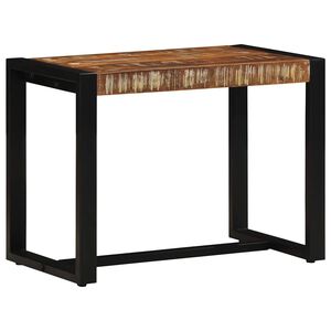 vidaXL Пейка, многоцветна, 60x35x45 см, масивна дървесина, регенерирана
