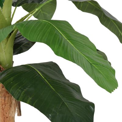 vidaXL Изкуствено бананово дърво 19 листа 180 см зелено