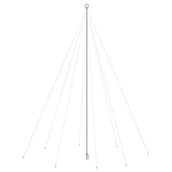 vidaXL Светеща коледна елха за закрито и открито 1300 LED цветна 8 м