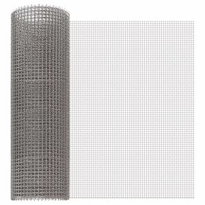 vidaXL Мрежест екран 40 x 500 см 3 Mesh Неръждаема стомана 201