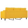 vidaXL 3-местен диван, светложълт, 180 см, плат