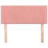 vidaXL Горна табла за легло, розова, 80x5x78/88 см, кадифе
