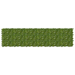 vidaXL Завеса за балкон с листа Зелен и жълт 300 x 75 cm