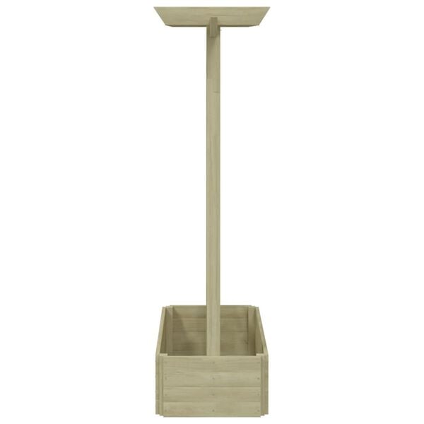 vidaXL Градинска пергола плантер, 162x56x204 см, дърво