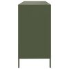 vidaXL Бюфет маслиненозелен 135x39x73,5 см студеновалцувана стомана