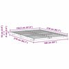 vidaXL Леглово дъно Бяло 160 x 210 cm Борово дърво масив
