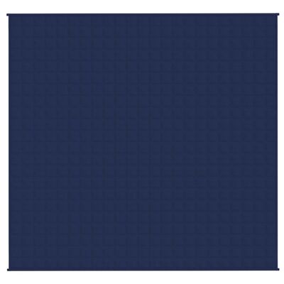 vidaXL Утежнено одеяло синьо 220x230 см 15 кг плат