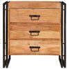 vidaXL Служебен шкаф Кафяво 66 x 33 x 70 см Солидно акациево дърво