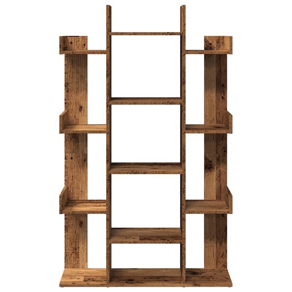 vidaXL Шкаф за книги от старо дърво 86x25,5x140 cm Инженерна дървесина