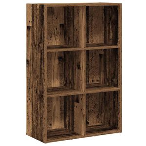 vidaXL Шкаф за книги/бюфет старо дърво 66x30x98 см инженерно дърво
