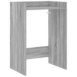 vidaXL Шкаф за пералня със съхранение Сив Сонома 67,5 x 48 x 97 см