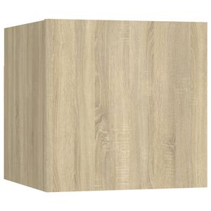 vidaXL Нощно шкафче, дъб сонома, 30,5x30x30 см, инженерно дърво