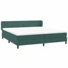 vidaXL Box Spring легло с матраци Тъмнозелено 180x210 cm кадифе