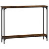vidaXL Конзолна маса, опушен дъб, 100x22,5x75 см, инженерно дърво