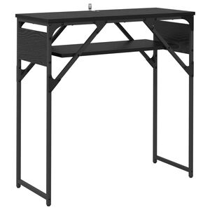 vidaXL Конзолнамаса Черния дъб Инженерна дървесина 75x30x75см