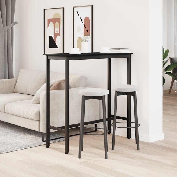 vidaXL Маса Черния дъб 100 x 40 x 100,5 см