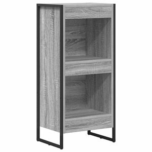 vidaXL Шкаф за книги 40 x 30 x 86,5 см Инженерна дървесина Сив Сонома