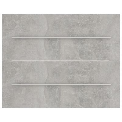 vidaXL Долен шкаф за мивка, бетонно сив, 60x38,5x48 см, ПДЧ