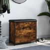vidaXL Пейка за обувки с подвижно чекмедже, опушен дъб, 62x32x56 см