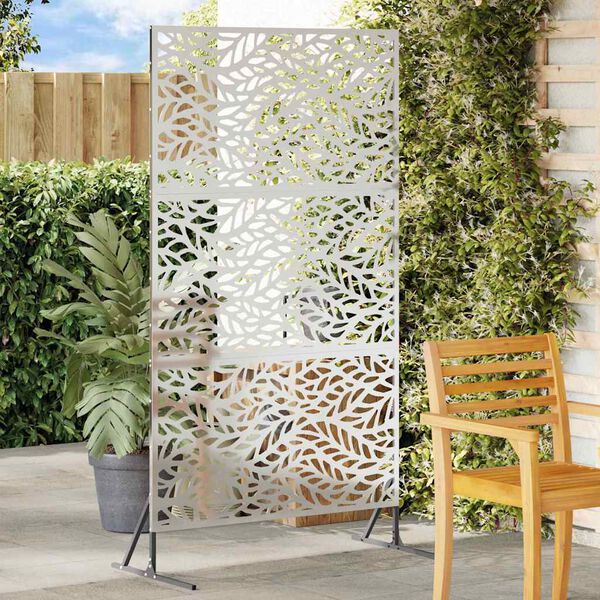 vidaXL Екран за уединение Сив 100 x 50 x 180 см Стомана