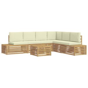 vidaXL Комплект дивани за открито Бяло 59 x 59 x 37 см Полиестер