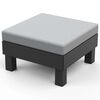 Градински елементи Keter Single Hocker Graphite със светлосива възглавница