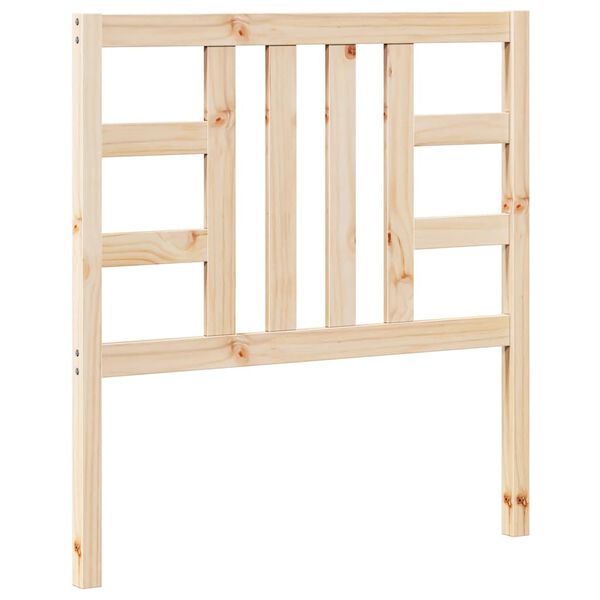 vidaXL Горна табла за легло, 96x4x100 см, бор масив