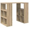 vidaXL Бюро с рафт Сонома дъб 90 x 50 x 75 см Инженерно дърво