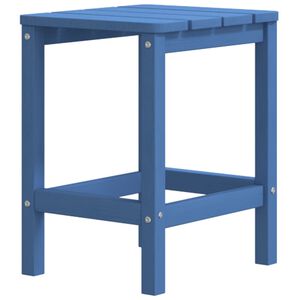 vidaXL Градинска маса Adirondack, аква синьо, 38x38x46 см, HDPE