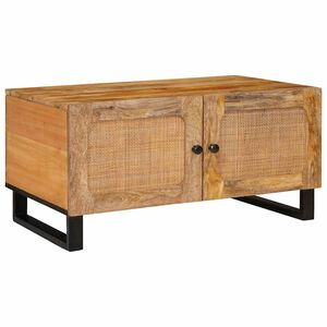 vidaXL Масичка за кафе Естествен 80 x 50 x 40 cm Солидно мангово дърво