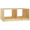 vidaXL Маса за кафе, 75x50x33,5 см, чамово дърво масив