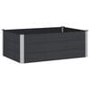 vidaXL Градинска повдигната леха Черно 150 x 100 x 54 cm алу.