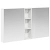 vidaXL Комплект шкафове за баня 3 бр. 120 x 14,5 x 70 см