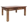 vidaXL Маса за кафе, махагоново дърво масив, 96x73x45 cм