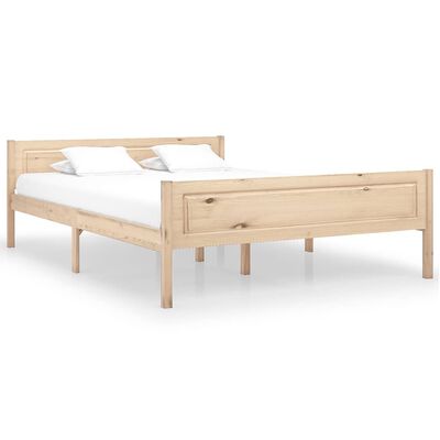 vidaXL Рамка за легло, борова дървесина масив, 160x200 cм