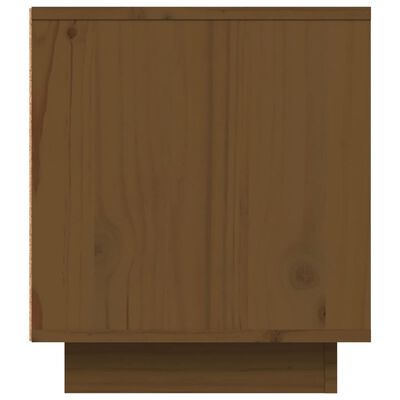 vidaXL ТВ шкаф, меденокафяв, 80x35x40,5 см, бор масив