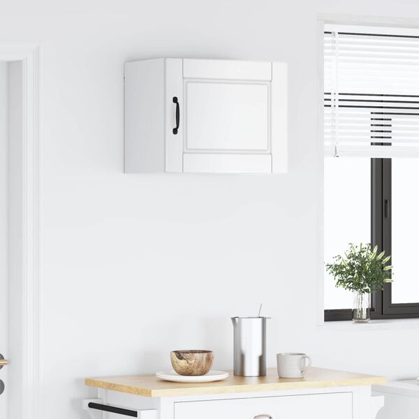 vidaXL Кухненски шкаф Лъскаво бяло 50 x 31 x 40 см Инженерно дърво