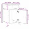 vidaXL Нощен шкаф дъб артизан Инженерно дърво