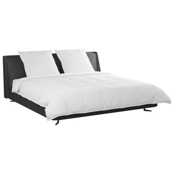 vidaXL Комплект завивки с възглавница 3 pcs Бяло Пухени пера